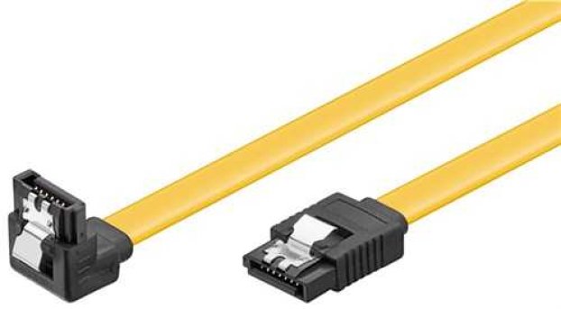 Cablu de date SATA 7p tata - tata cotit 0.5m